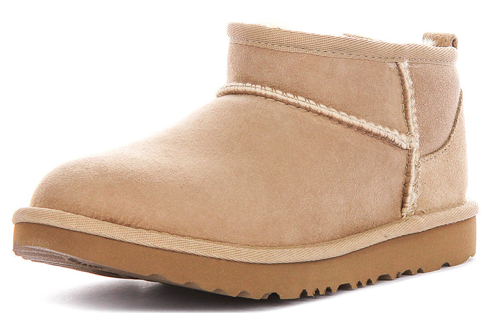 UGG Kids Classic Ultra Mini In Sand For Junior