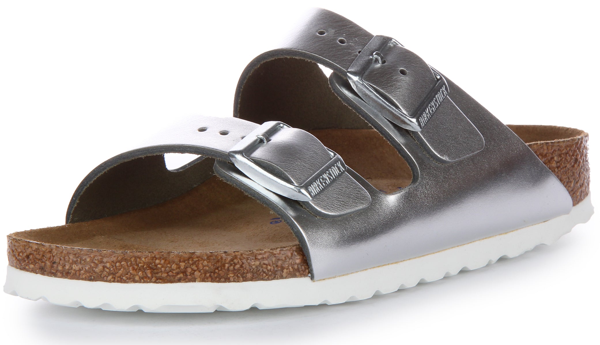 Metallic silver clearance arizona birkenstock