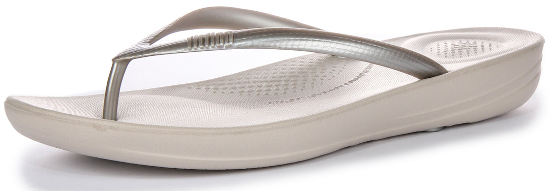 Fitflop Iqushion Ergono In Silver For Women