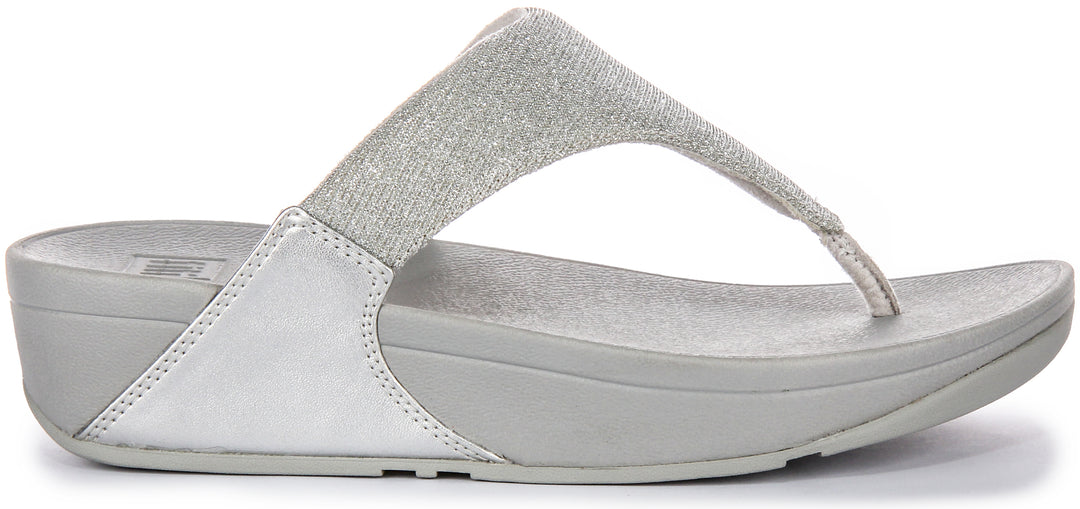 Fitflop Lulu Shimmerlux In Silver For Women