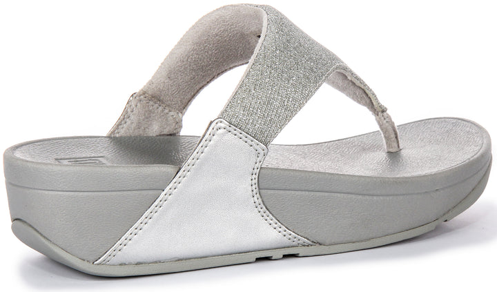 Fitflop Lulu Shimmerlux In Silver For Women