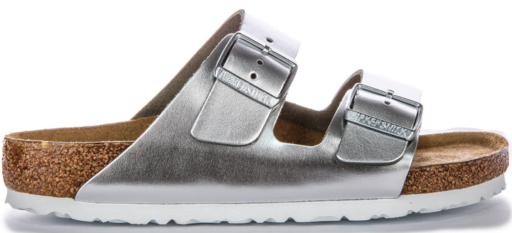 Birkenstock Arizona BS In Silver | Regular Fit