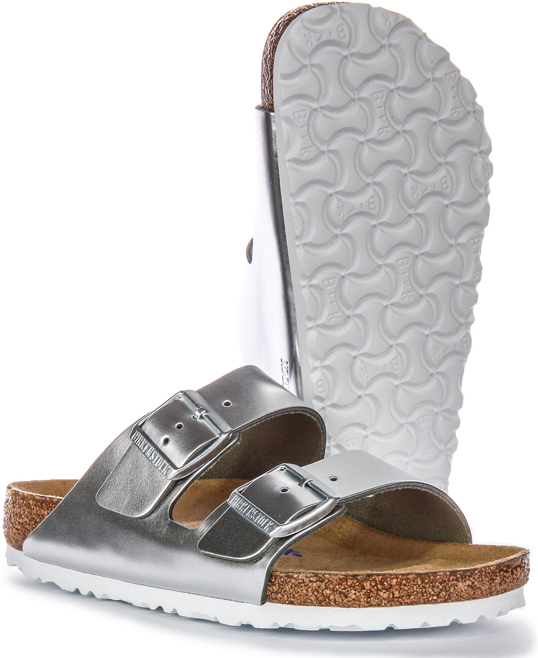 Birkenstock Arizona BS In Silver | Regular Fit