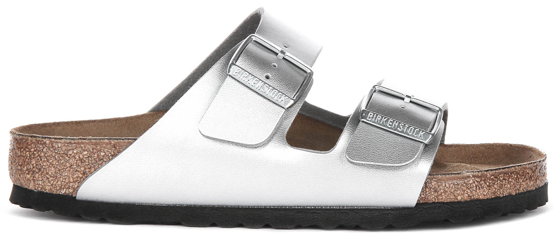 Birkenstock Arizona Bs In Silver | Regular Fit