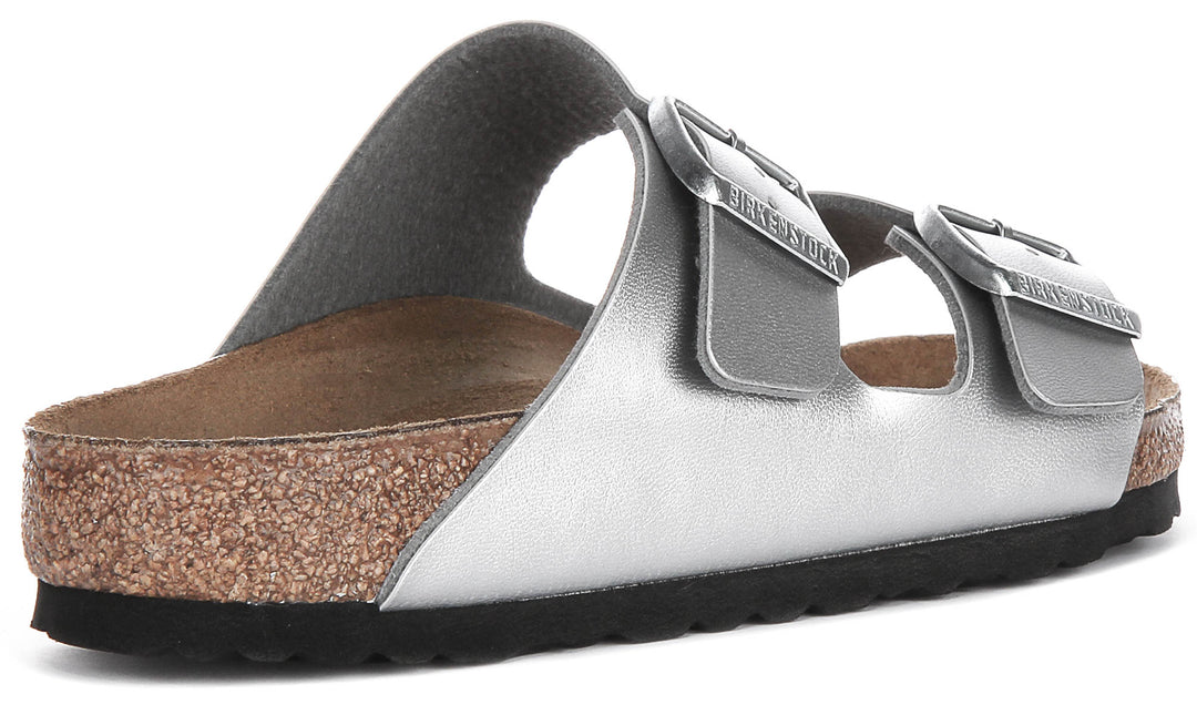 Birkenstock Arizona Bs In Silver | Regular Fit