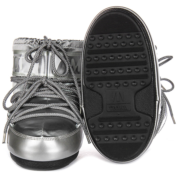 Moon Boot Icon Low Glance In Silver For Women