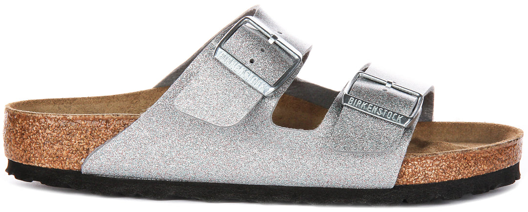 Birkenstock Arizona BS In Silver for Kids | Regular Fit