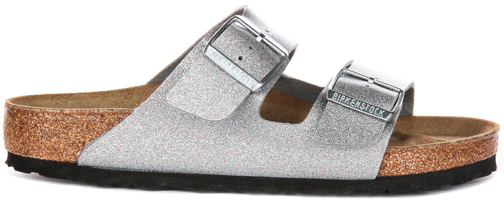 Birkenstock Arizona BS In Silver for Kids | Regular Fit