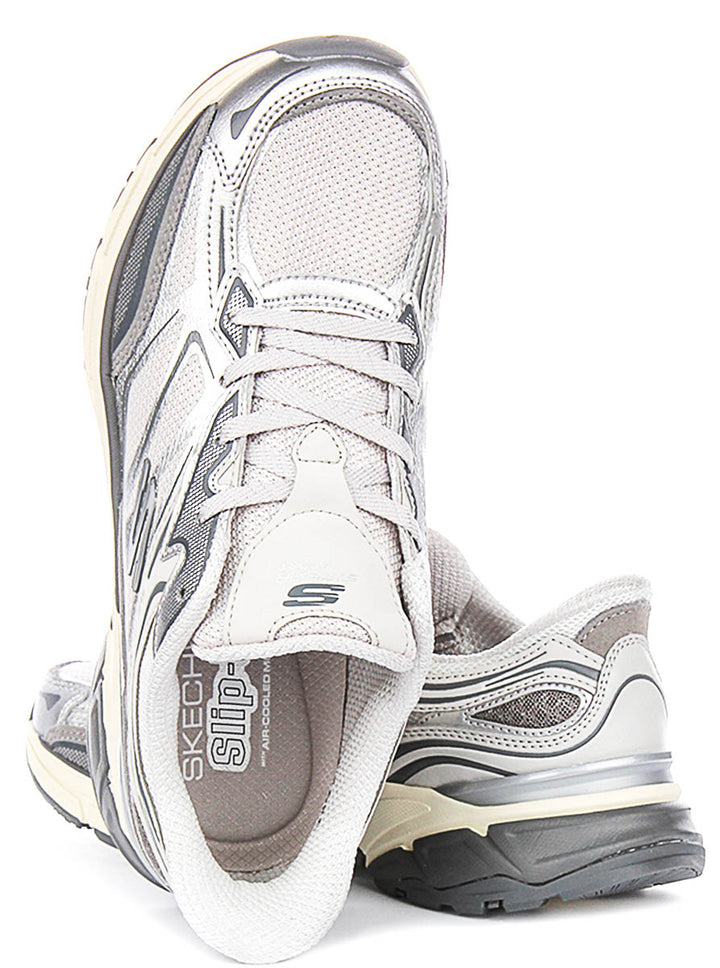 Skechers Stamina Sport In Silver For Women
