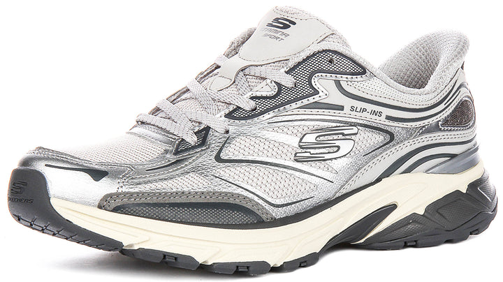 Skechers Stamina Sport In Silver For Women