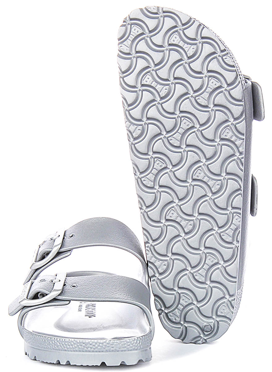 Birkenstock Arizona Eva In Silver For Unisex