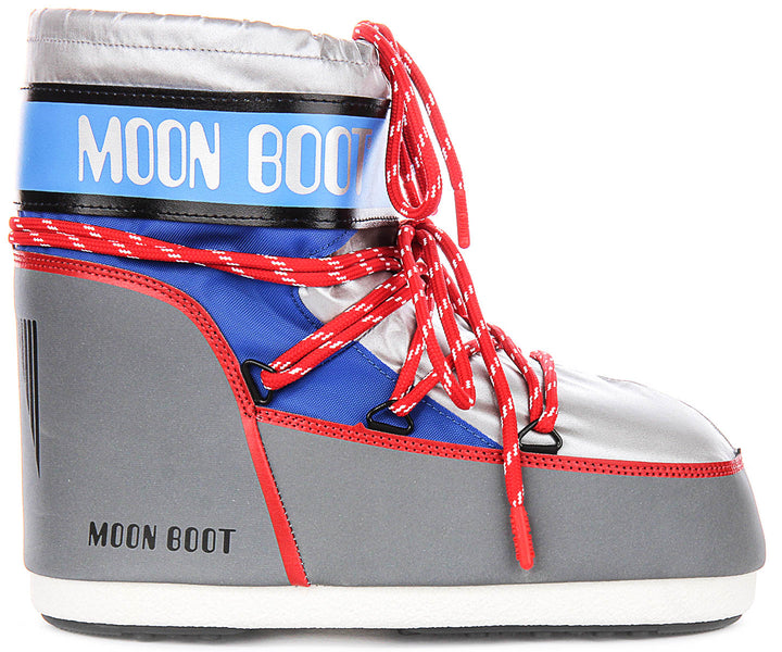 Moon Boot Space Racing In Silver For Women