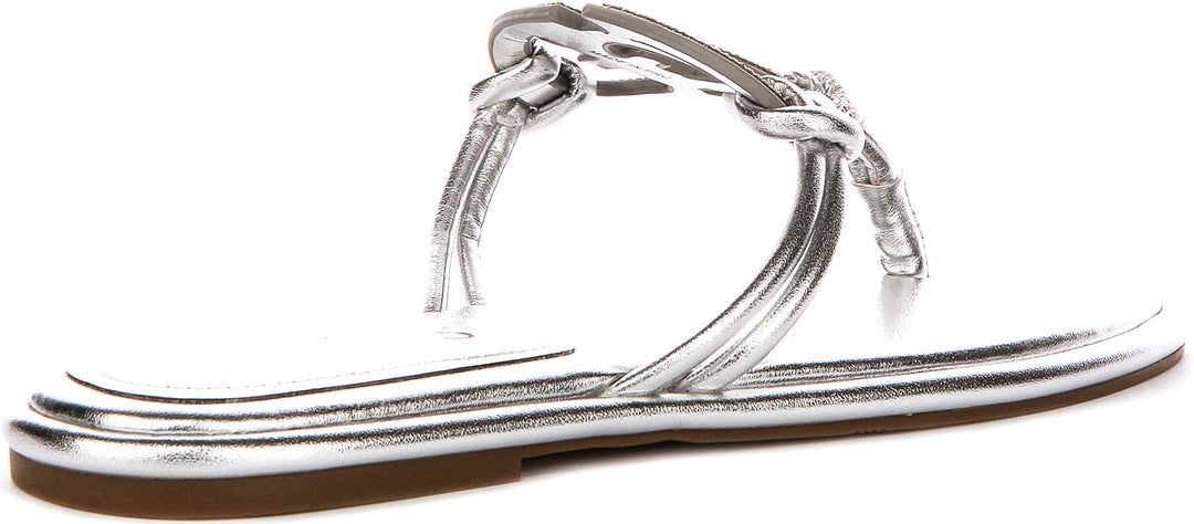 Guess Saimas Moonlight Sandals In Silver For Women