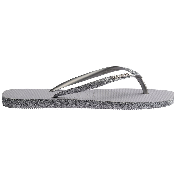 Havaianas Slim Square Sparkle In Silver For Women