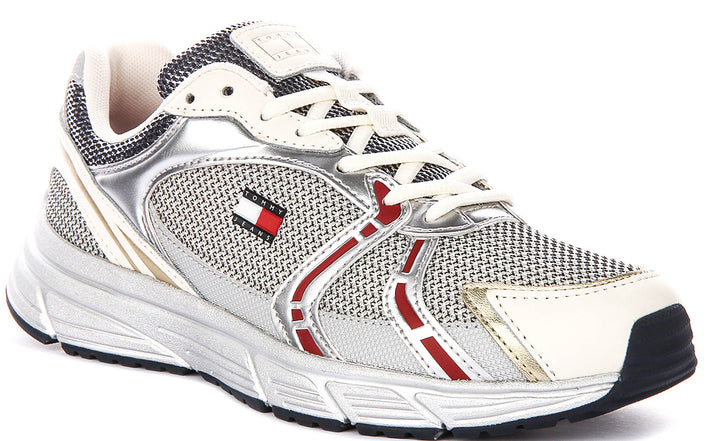 Tommy Hilfiger Modern Runner In Silver For Women