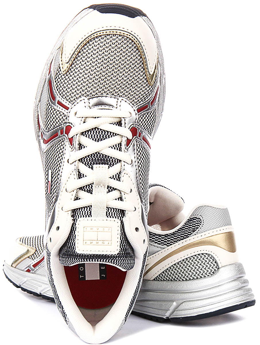 Tommy Hilfiger Modern Runner In Silver For Women