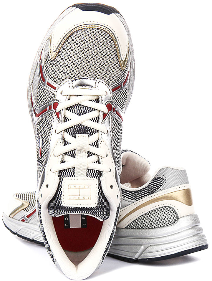 Tommy Hilfiger Modern Runner In Silver For Women