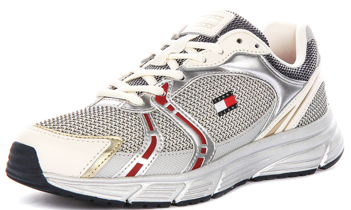 Tommy Hilfiger Modern Runner In Silver For Women
