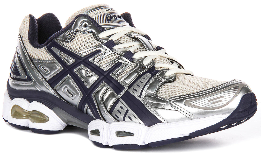 Asics GEL Nimbus 9 In Silver Navy for Men