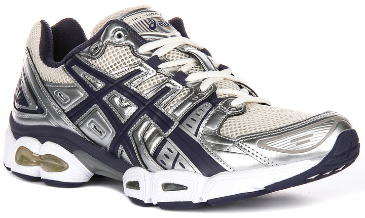 Asics GEL Nimbus 9 In Silver Navy for Men