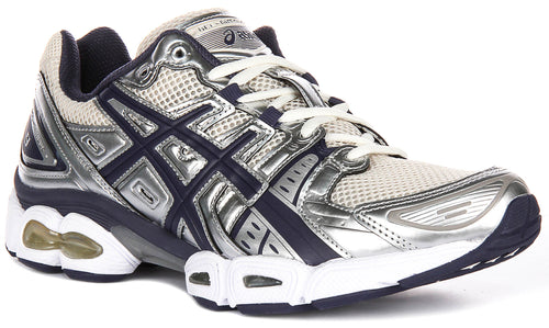 Asics GEL Nimbus 9 In Silver Navy for Men