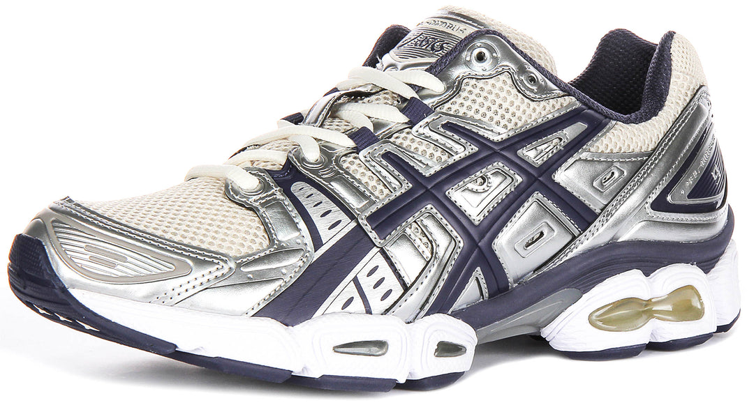 Asics GEL Nimbus 9 In Silver Navy for Men