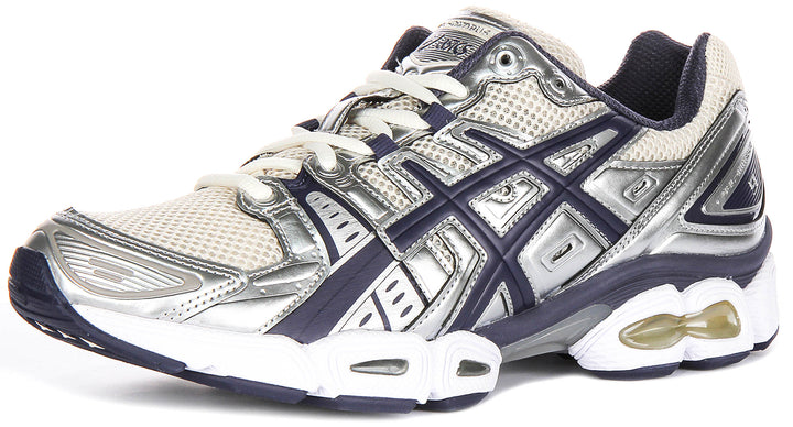 Asics GEL Nimbus 9 In Silver Navy for Men