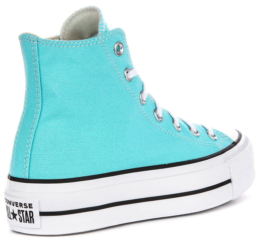 Converse All Star Lift Hi A07570C In Sky Blue Platform