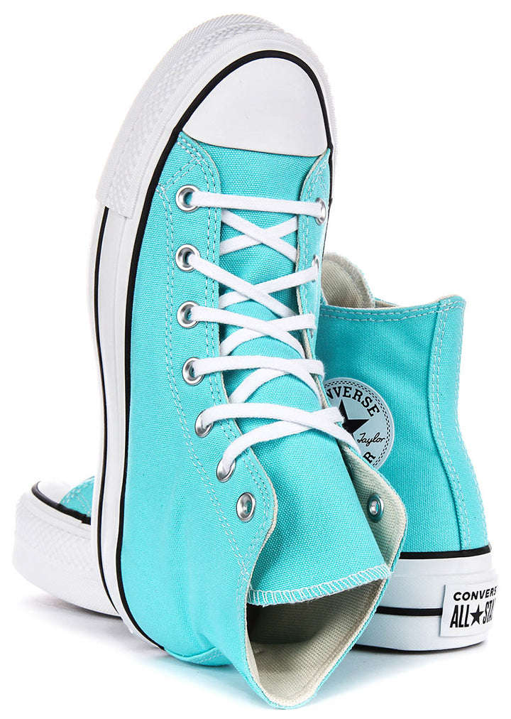Converse All Star Lift Hi A07570C In Sky Blue Platform