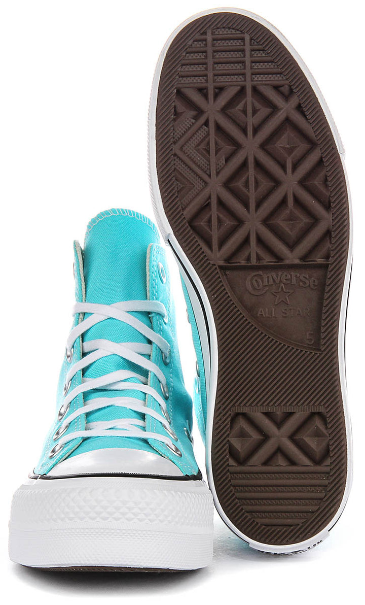 Converse All Star Lift Hi A07570C In Sky Blue Platform