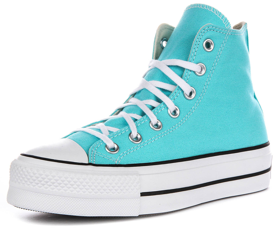Converse All Star Lift Hi A07570C In Sky Blue Platform