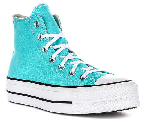 Converse All Star Lift Hi A07570C In Sky Blue Platform