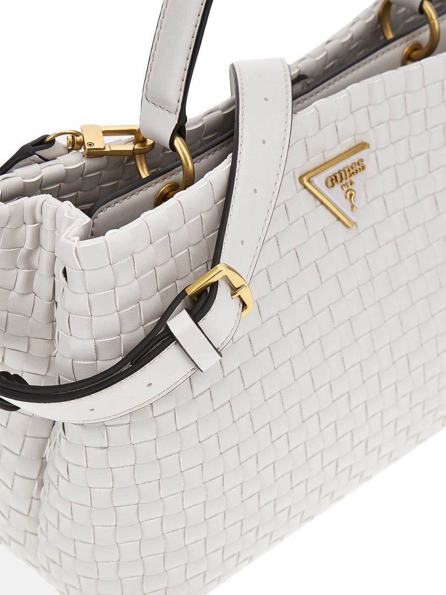 Guess Lisbet Woven handbags In Stone For Women