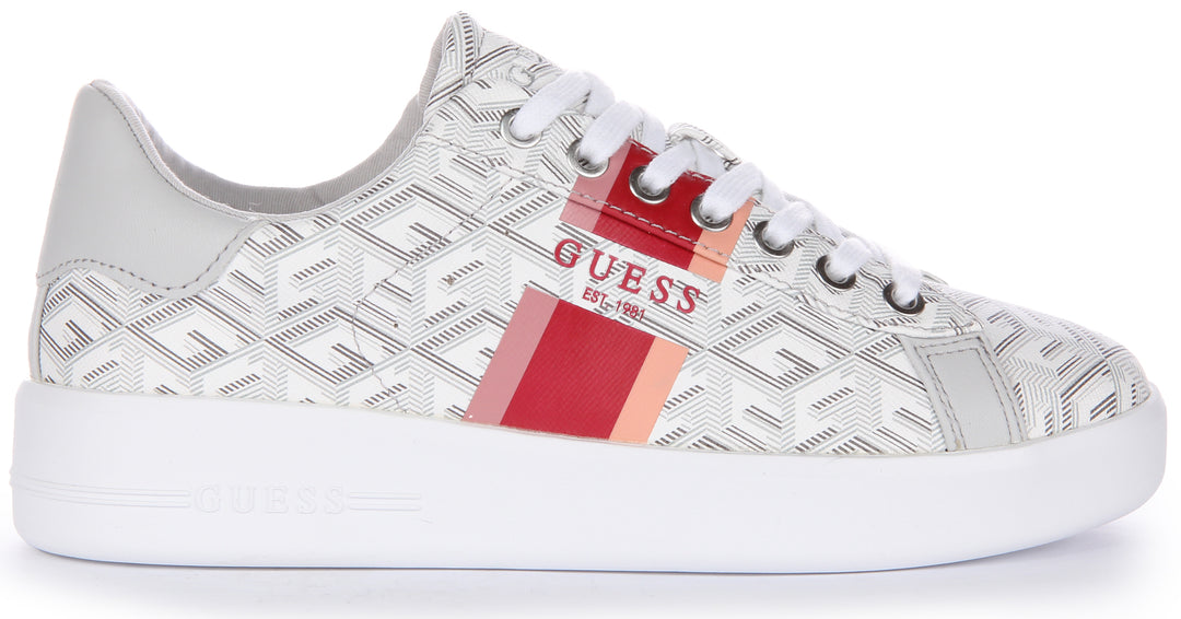 Guess Reyhana G Cube Trainer In Stone For Women