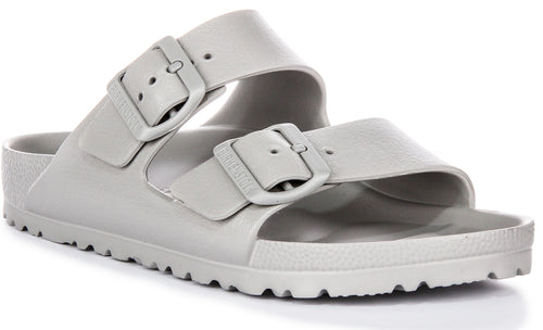 Birkenstock Arizona Eva in Stone | Schmale Passform