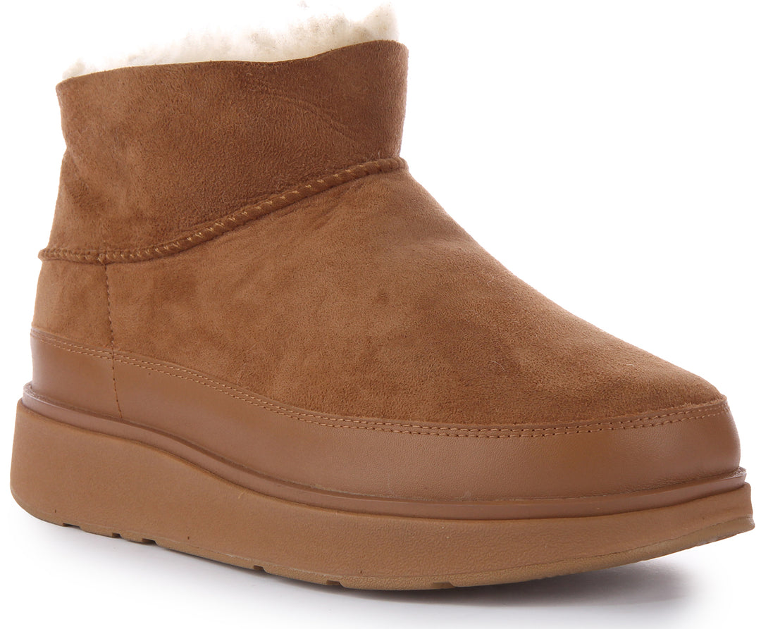 FitFlop Gen FF Frauen Ultra M i Doppelte Gesicht Schafsfell Stiefel Tan