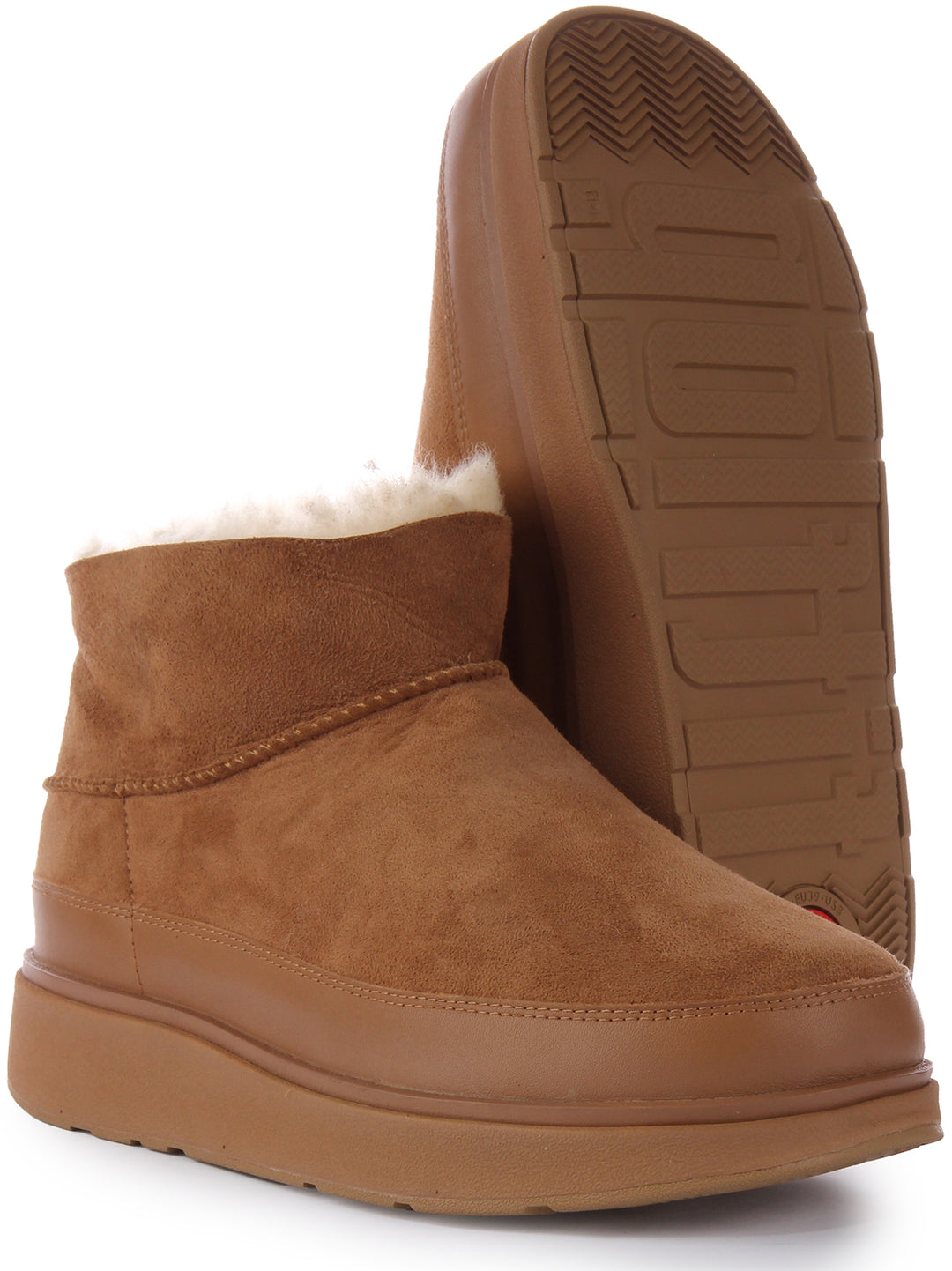 FitFlop Gen FF Frauen Ultra M i Doppelte Gesicht Schafsfell Stiefel Tan