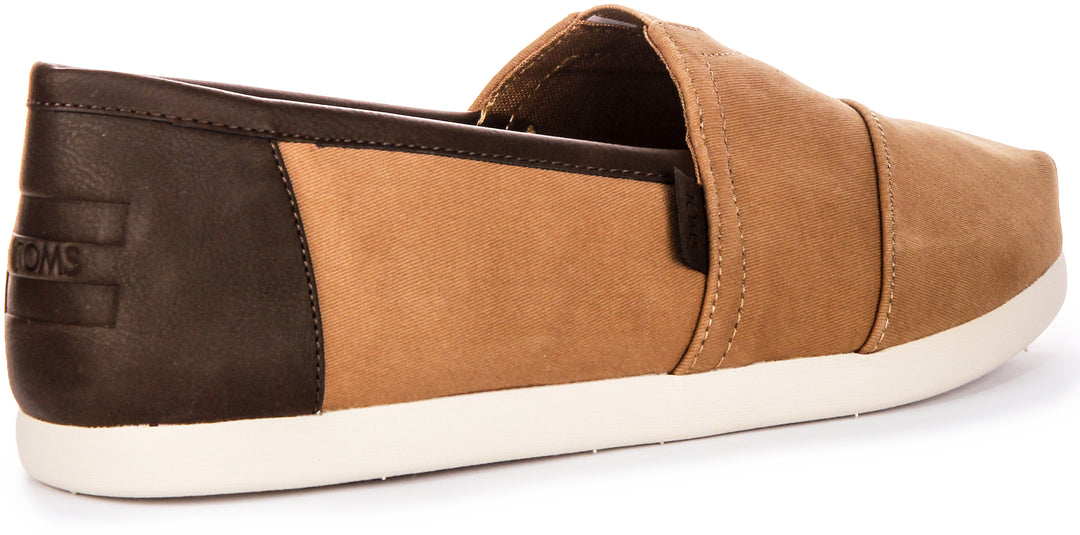 Toms Alpargata In Tan brown For Men