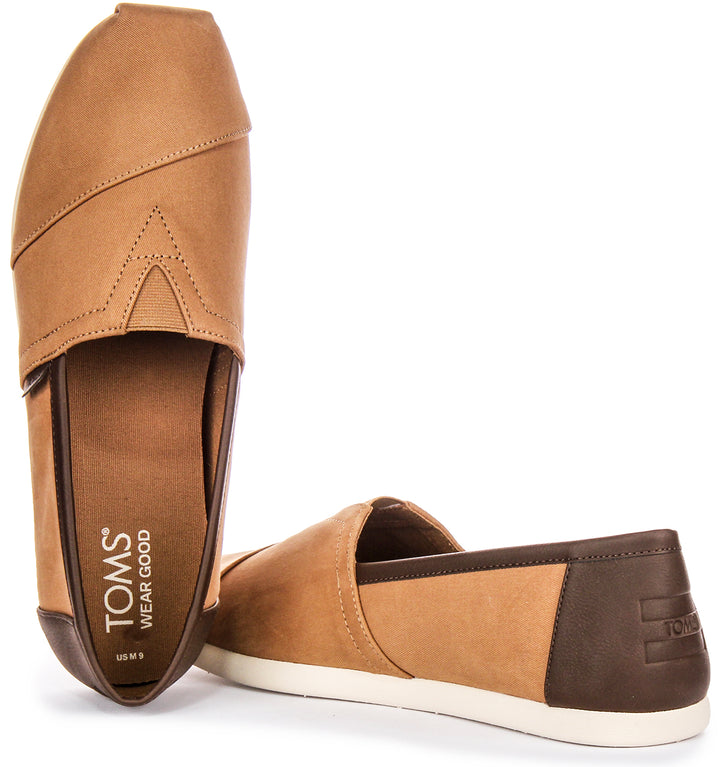 Toms Alpargata In Tan brown For Men