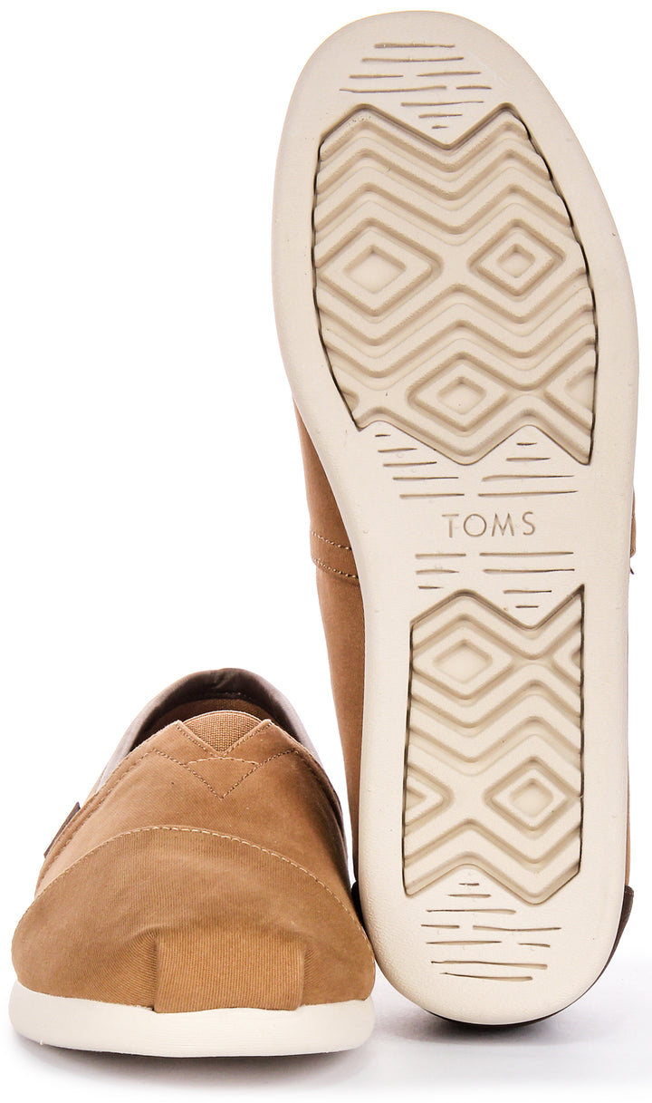 Toms Alpargata In Tan brown For Men