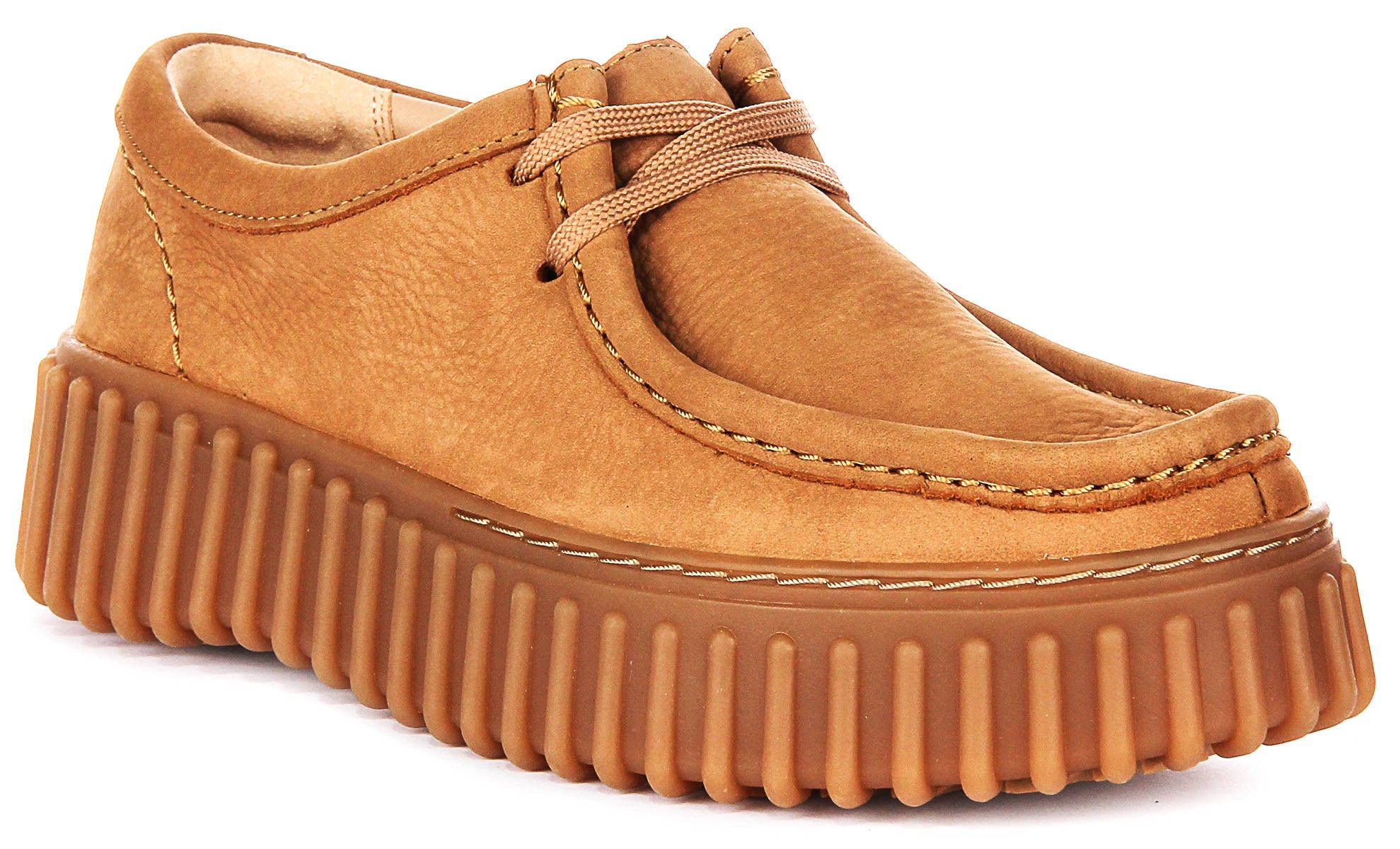 Clarks Torhill Bee In Tan For Women | Lace Up Casual Shoes