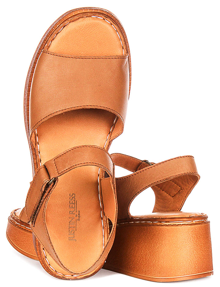 Justinreess England Petal In Tan For Women