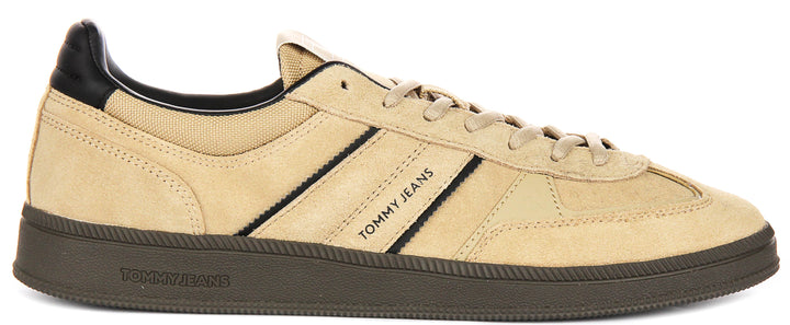 Tommy Greenwich Suede Sneakers In Tan For Men