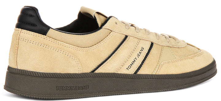 Tommy Greenwich Suede Sneakers In Tan For Men