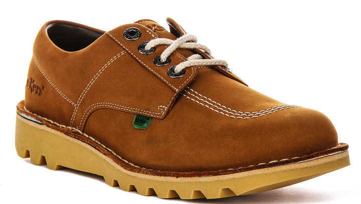 Kickers Kick Lo Leather In Tan
