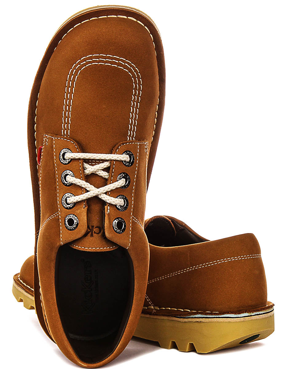 Kickers Kick Lo Leather In Tan
