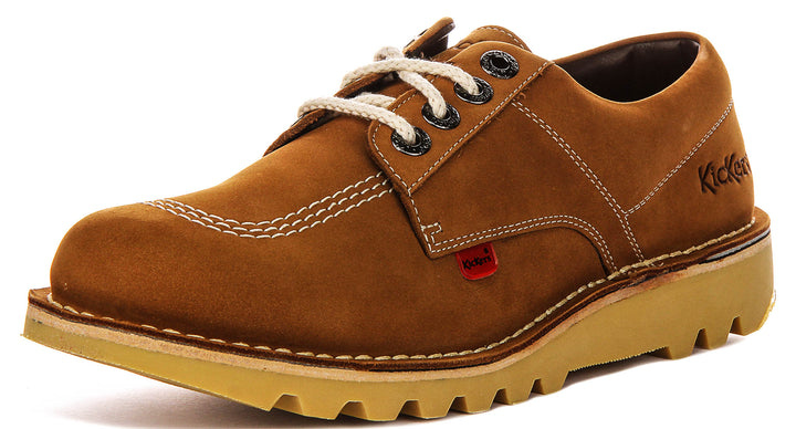 Kickers Kick Lo Leather In Tan