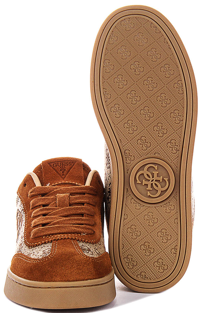 Guess Jacek In Tan For Women Sneaker