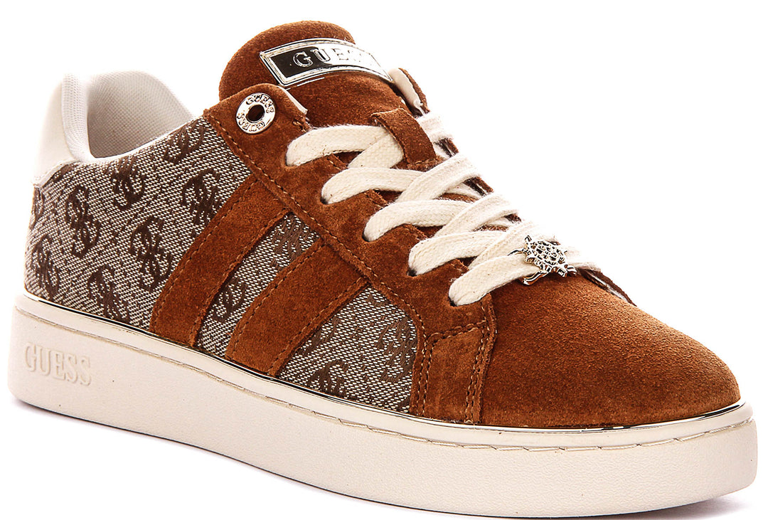 Guess BARLIE2 In Tan For Women Sneaker