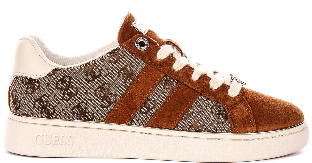 Guess BARLIE2 In Tan For Women Sneaker